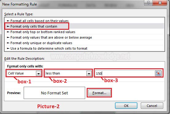 conditional formatting