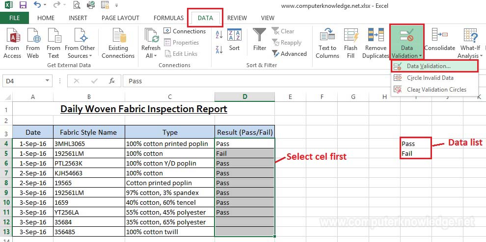 conditional formatting