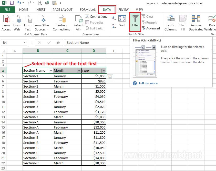 conditional formatting